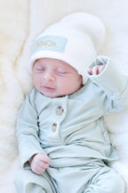 Personalized Leather Patch Beanie | All Colors
