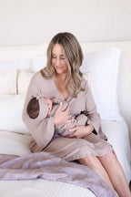 Bamboo Knit Maternity Robe | Solids