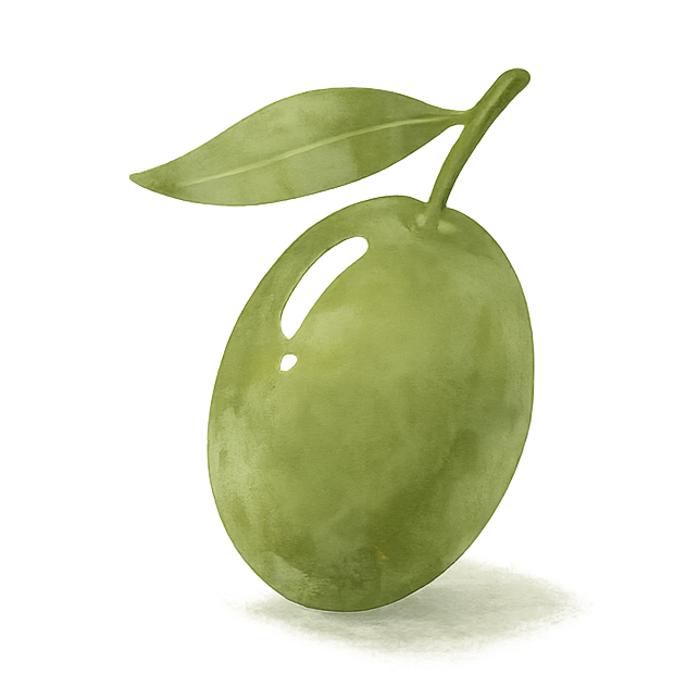 OliveBaby olive and leaf logo