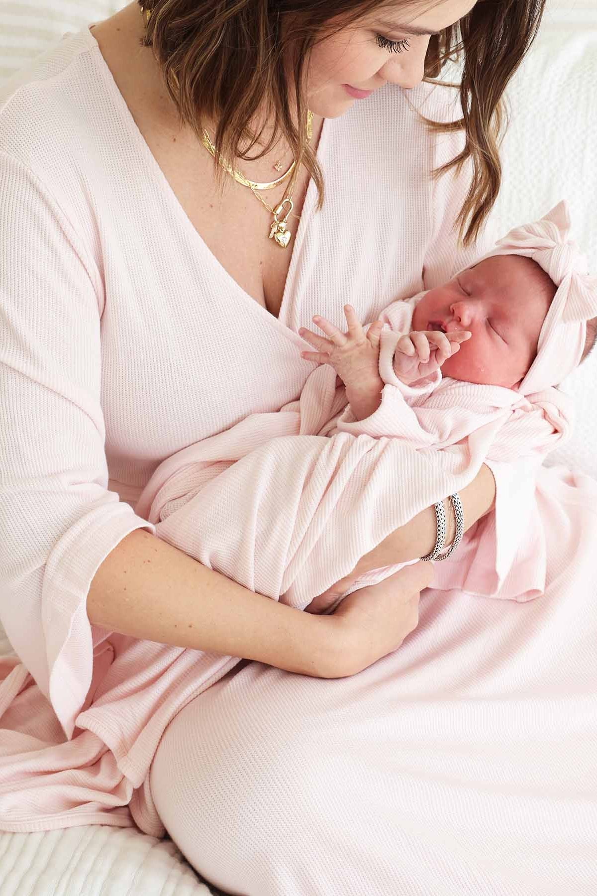 Bamboo Knit Maternity Robe | Solids