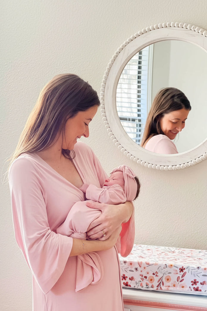 Bamboo Knit Maternity Robe | Solids