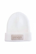 Personalized Leather Patch Beanie | All Colors